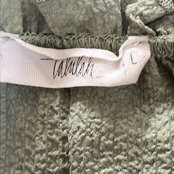 Talulah Green Smock Ruffle Tier Polyester Spandex Dress, Size Large Sundress - Picture 7 of 12